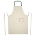 Grembiule in cotone riciclato da 200 g/m² Nia-Schizzi dello stand2