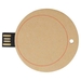 Okrągły pendrive wyposażony w interfejs USB 2.0 z papieru z recyklingu-Szkic opisu1