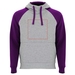 Badet zweifarbiger Kapuzenpullover Unisex-Standskizze14