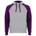 Badet zweifarbiger Kapuzenpullover Unisex-Standskizze13