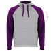 Badet zweifarbiger Kapuzenpullover Unisex-Standskizze3