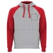 Badet zweifarbiger Kapuzenpullover Unisex-Standskizze1
