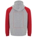 Badet zweifarbiger Kapuzenpullover Unisex-Standskizze4