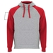 Badet zweifarbiger Kapuzenpullover Unisex-Standskizze3