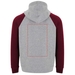 Badet zweifarbiger Kapuzenpullover Unisex-Standskizze1
