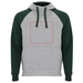 Badet zweifarbiger Kapuzenpullover Unisex-Standskizze11