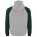 Badet zweifarbiger Kapuzenpullover Unisex-Standskizze2