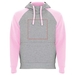 Badet zweifarbiger Kapuzenpullover Unisex-Standskizze6