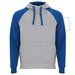 Badet zweifarbiger Kapuzenpullover Unisex-Standskizze11