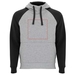 Badet zweifarbiger Kapuzenpullover Unisex-Standskizze2