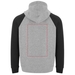 Badet zweifarbiger Kapuzenpullover Unisex-Standskizze20