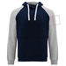 Badet zweifarbiger Kapuzenpullover Unisex-Standskizze20