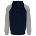 Badet zweifarbiger Kapuzenpullover Unisex-Standskizze10