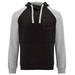 Badet zweifarbiger Kapuzenpullover Unisex-Standskizze8