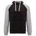Badet zweifarbiger Kapuzenpullover Unisex-Standskizze10