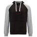 Badet zweifarbiger Kapuzenpullover Unisex-Standskizze4