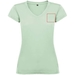 T-shirt Victoria à col en V et manches courtes pour femme-Croquis verticaux3