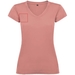 T-shirt a maniche corte con scollo a V da donna Victoria-Schizzi dello stand8
