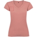 T-shirt a maniche corte con scollo a V da donna Victoria-Schizzi dello stand9