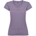 T-shirt a maniche corte con scollo a V da donna Victoria-Schizzi dello stand2