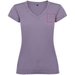 T-shirt a maniche corte con scollo a V da donna Victoria-Schizzi dello stand14