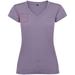 T-shirt a maniche corte con scollo a V da donna Victoria-Schizzi dello stand19