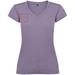 T-shirt a maniche corte con scollo a V da donna Victoria-Schizzi dello stand20