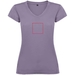 T-shirt a maniche corte con scollo a V da donna Victoria-Schizzi dello stand5