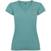 T-shirt a maniche corte con scollo a V da donna Victoria-Schizzi dello stand3