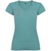 T-shirt a maniche corte con scollo a V da donna Victoria-Schizzi dello stand8