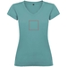 T-shirt a maniche corte con scollo a V da donna Victoria-Schizzi dello stand14