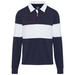 Sweatshirt de rugbyen coton organique Clyde unisexe-Croquis verticaux1