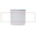 Bari 240 ml Sublimation Keramiktasse-Standskizze1
