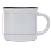 Bari 240 ml Sublimation Keramiktasse-Standskizze2