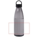 Bergen Trinkflasche aus recyceltem Kunststoff 800 ml-Standskizze1