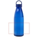 Bergen Trinkflasche aus recyceltem Kunststoff 800 ml-Standskizze1