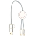 Alasia 30 cm 5-in-1 Kabel aus recyceltem Kunststoff für Datenübertragung und 27W Schnellladung-Standskizze5