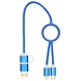 Alasia 30 cm 5-in-1 Kabel aus recyceltem Kunststoff für Datenübertragung und 27W Schnellladung-Standskizze2