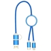 Alasia 30 cm 5-in-1 Kabel aus recyceltem Kunststoff für Datenübertragung und 27W Schnellladung-Standskizze7