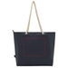 Tote bag termica da spiaggia in materiale riciclato certificato GRS con manici in corda Panama - 23L-Schizzi dello stand1