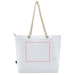 Tote bag termica da spiaggia in materiale riciclato certificato GRS con manici in corda Panama - 23L-Schizzi dello stand1