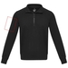 Tin sweter unisex Aware™ z materiałów z recyklingu z zamkiem błyskawicznym na 1/4 długości-Szkic opisu19