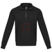Tin sweter unisex Aware™ z materiałów z recyklingu z zamkiem błyskawicznym na 1/4 długości-Szkic opisu12
