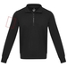 Tin sweter unisex Aware™ z materiałów z recyklingu z zamkiem błyskawicznym na 1/4 długości-Szkic opisu20