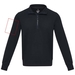 Tin sweter unisex Aware™ z materiałów z recyklingu z zamkiem błyskawicznym na 1/4 długości-Szkic opisu19