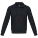 Tin sweter unisex Aware™ z materiałów z recyklingu z zamkiem błyskawicznym na 1/4 długości-Szkic opisu12