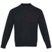 Jet sweter unisex Aware™ z okrągłym dekoltem z materiałów z recyklingu-Szkic opisu3