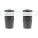 BrandCharger Vortex Calix Ceramica mug de voyage-Croquis verticaux1