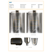 Set flasque et verres en acier noxydable Brittany-Croquis verticaux1